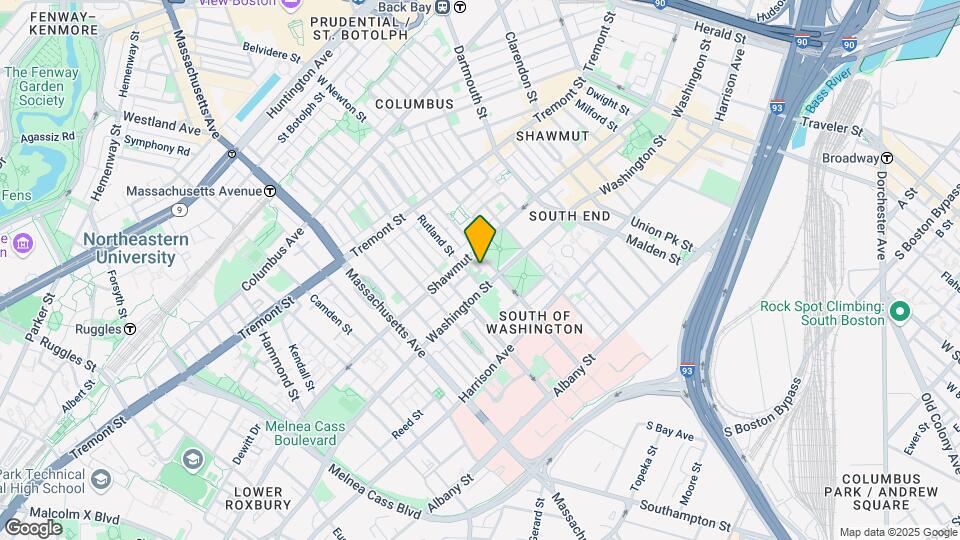 44 West Newton St, Unit 4 Map and Location Details