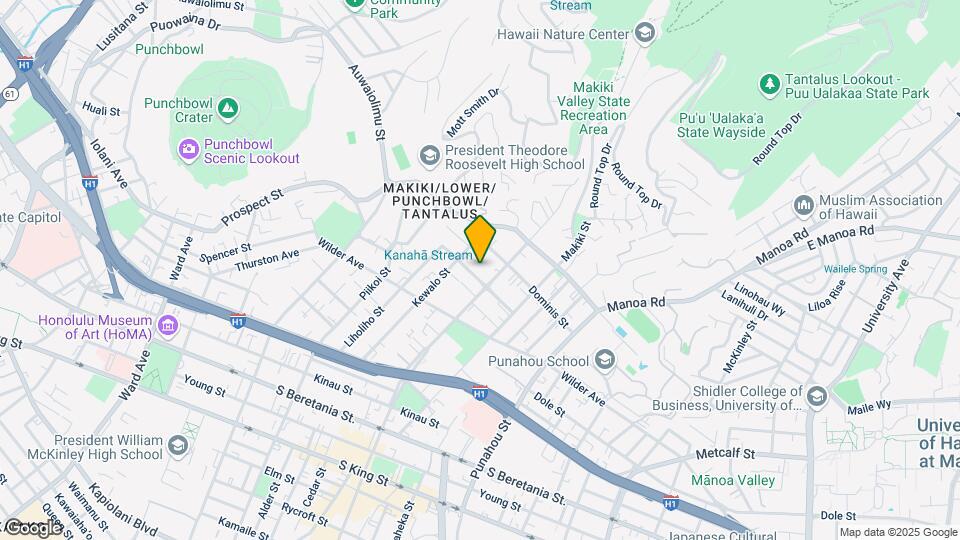 Makiki Regent Mapa y Detalles de la Ubicación