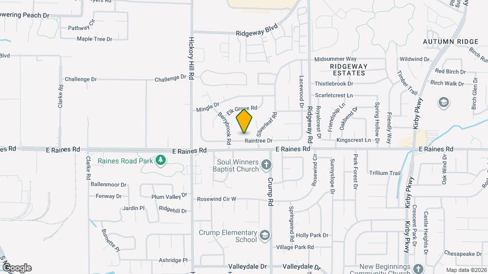 6038 Raintree Dr Map and Location Details