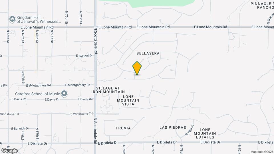 7484 E Pontebella Dr Map and Location Details