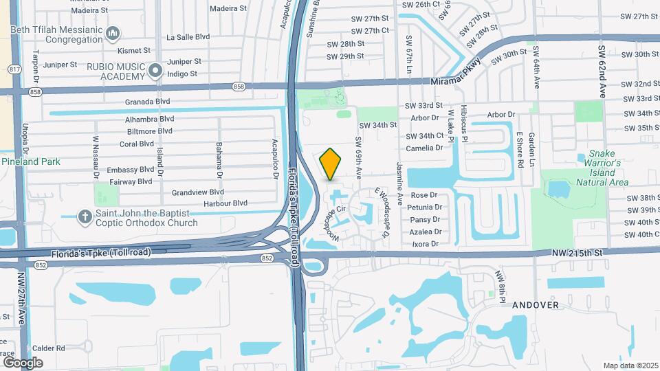 3625 SW 70th Ave Map and Location Details