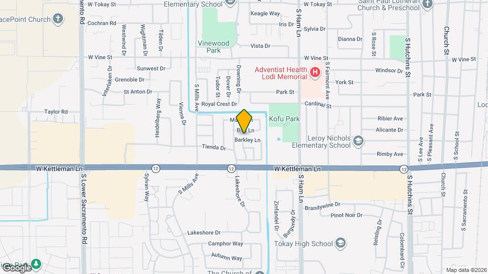 1601 Barkley Ln Map and Location Details