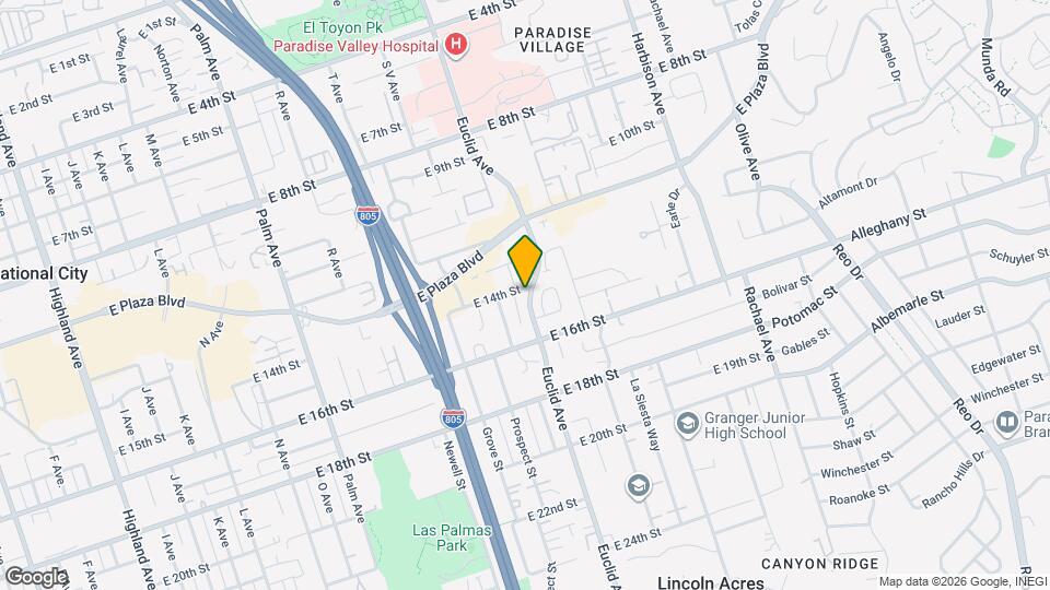 2336 E 14th St Map and Location Details