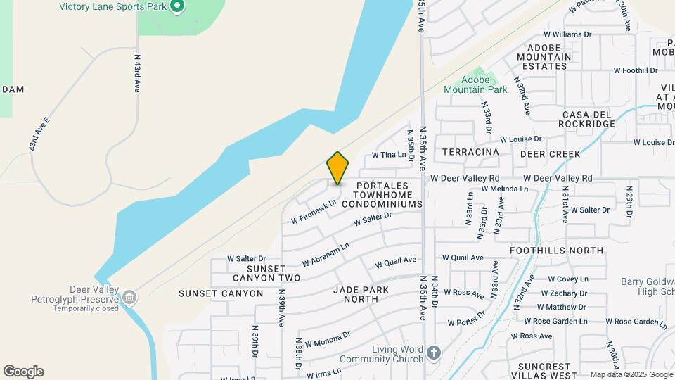 3614 W Firehawk Dr Map and Location Details