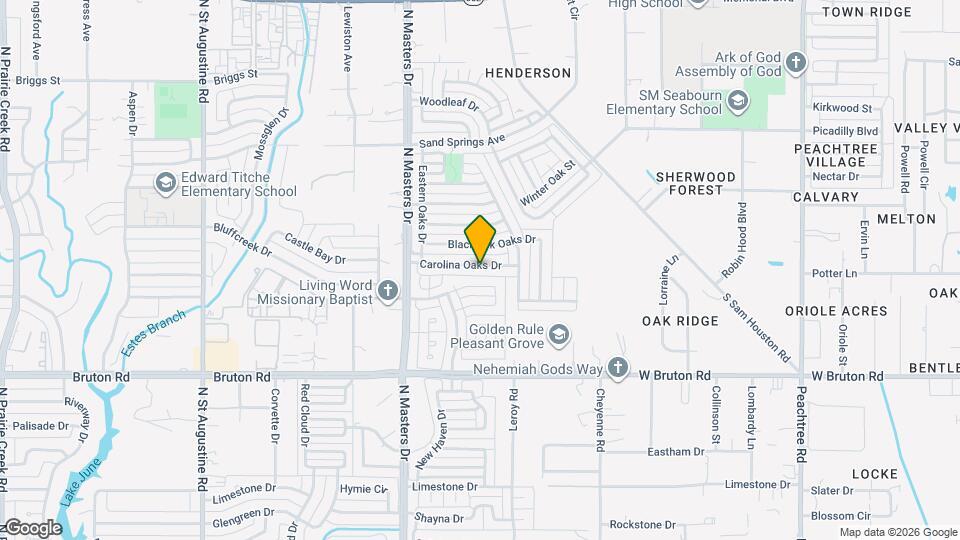 10320 Carolina Oaks Dr Map and Location Details