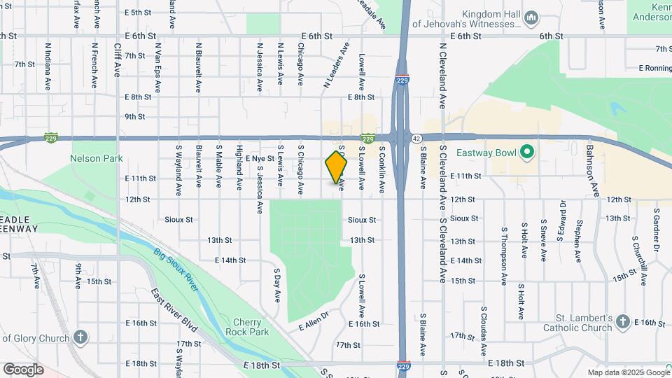 409 S Omaha Ave Map and Location Details