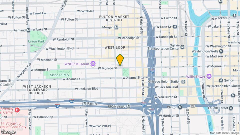 834 W Monroe St Map and Location Details