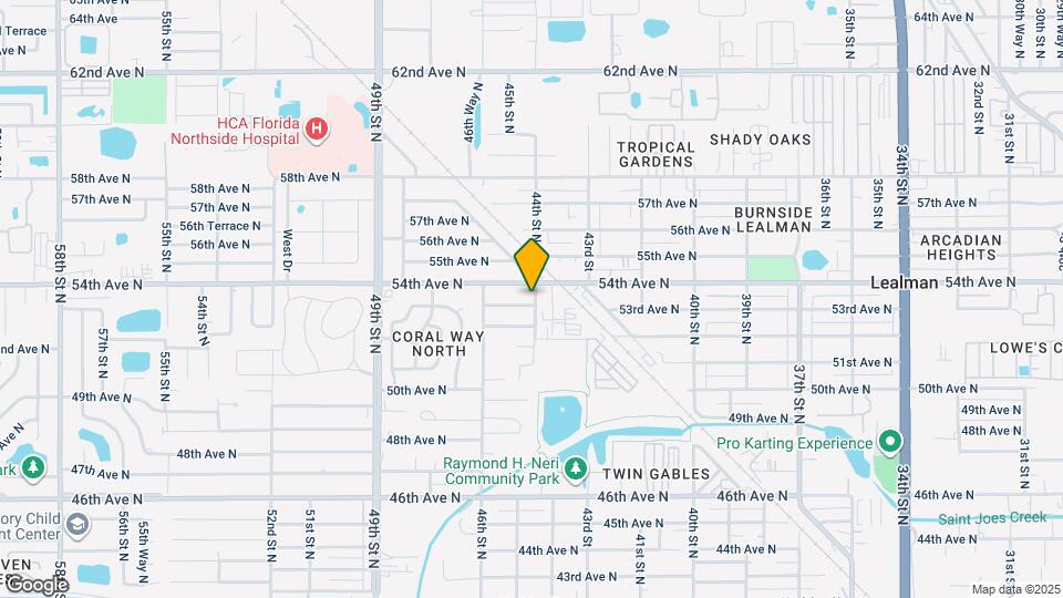 4501 53rd Ave N Map and Location Details