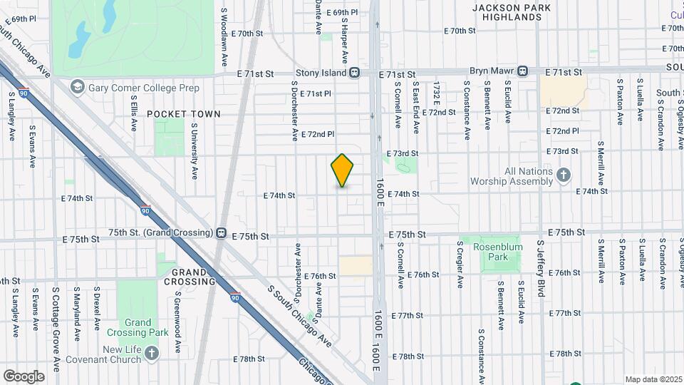 1502 E 74th St Mapa y Detalles de la Ubicación