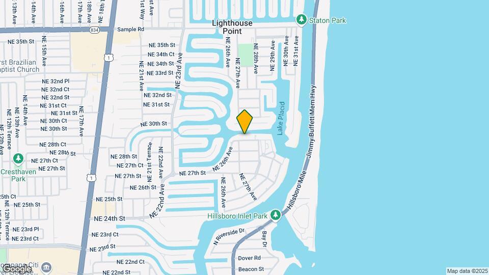 2735 NE 28th Ct Map and Location Details