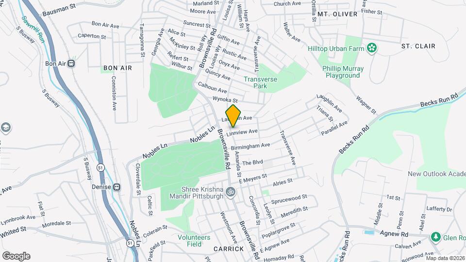 101 Linnview Ave Mapa y Detalles de la Ubicación