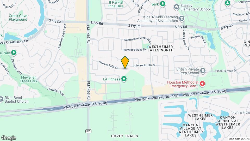 26711 Henson Falls Dr Map and Location Details