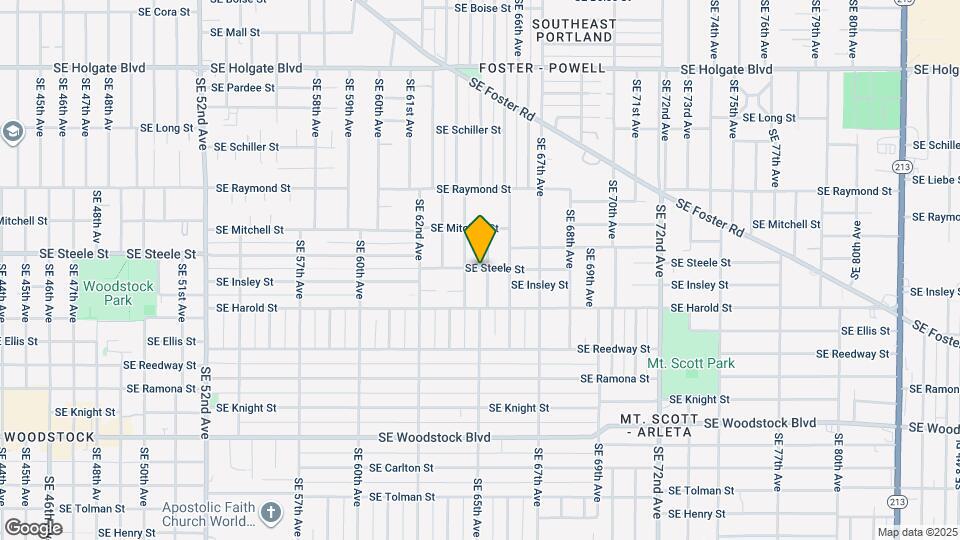 5980 SE Steele St Map and Location Details