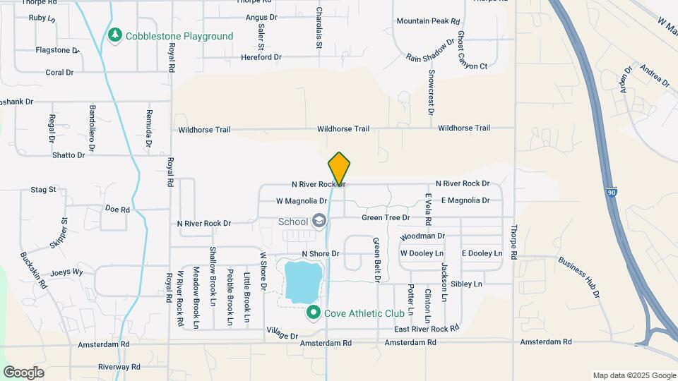 596 N River Rock Dr Map and Location Details