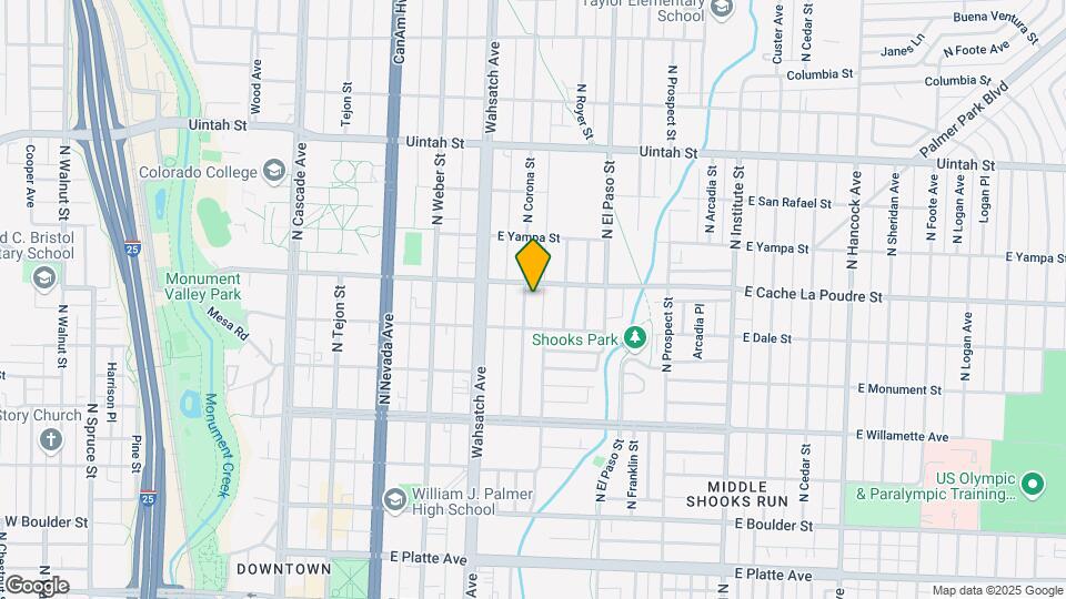 823 N Corona St Map and Location Details