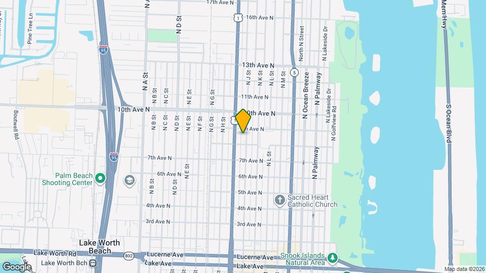 817 N J St Map and Location Details