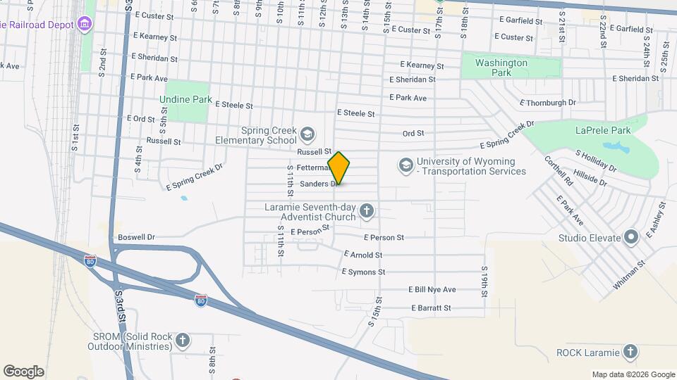 1303 S 13th St Mapa y Detalles de la Ubicación