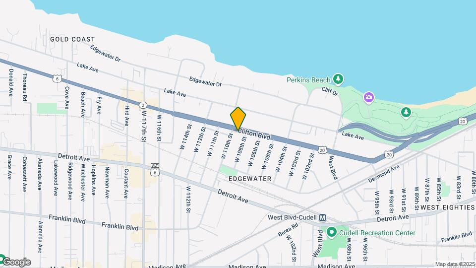 10811 Clifton Blvd Map and Location Details