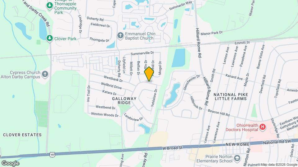 5673 Larksdale Dr Map and Location Details