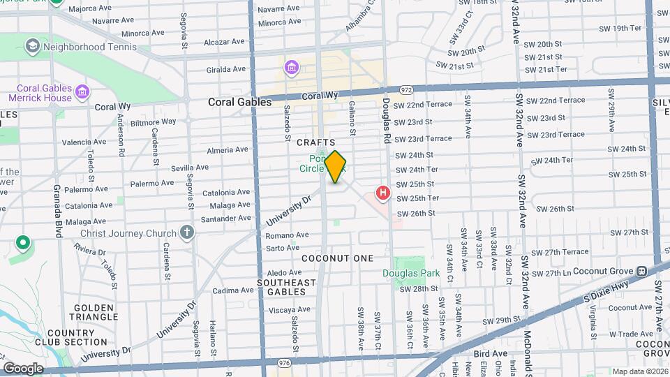 129 Malaga Ave Mapa y Detalles de la Ubicación