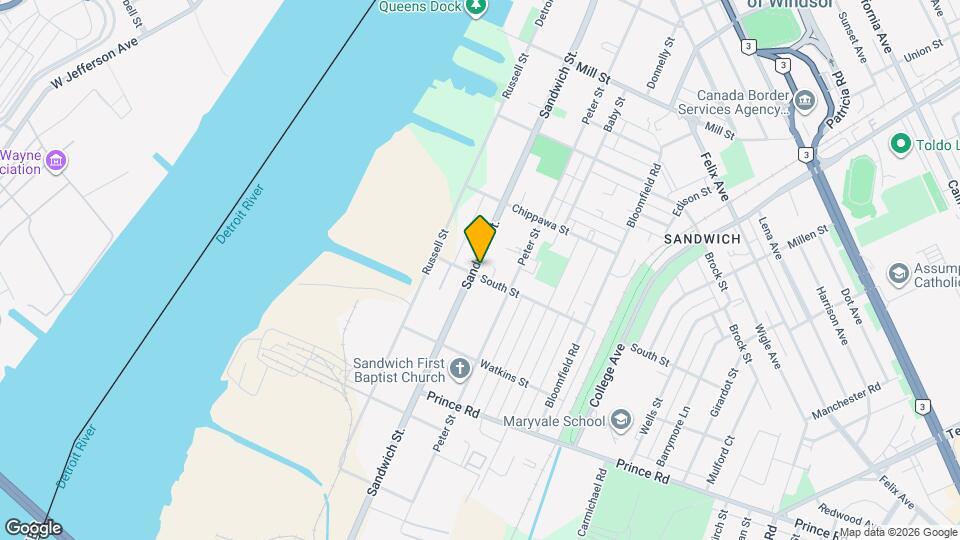 3493 Sandwich St Map and Location Details