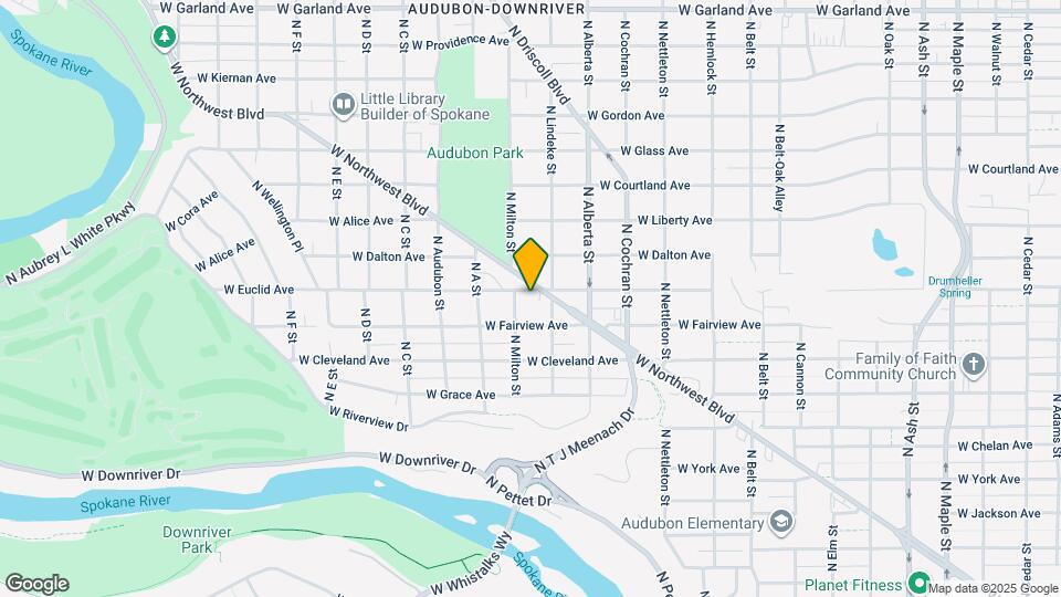 2711 W Euclid Ave Map and Location Details