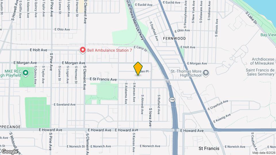 1814 E St Francis Ave Map and Location Details