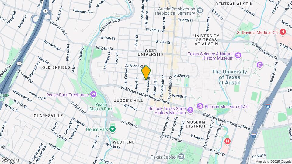 2100 Rio Grande St Map and Location Details