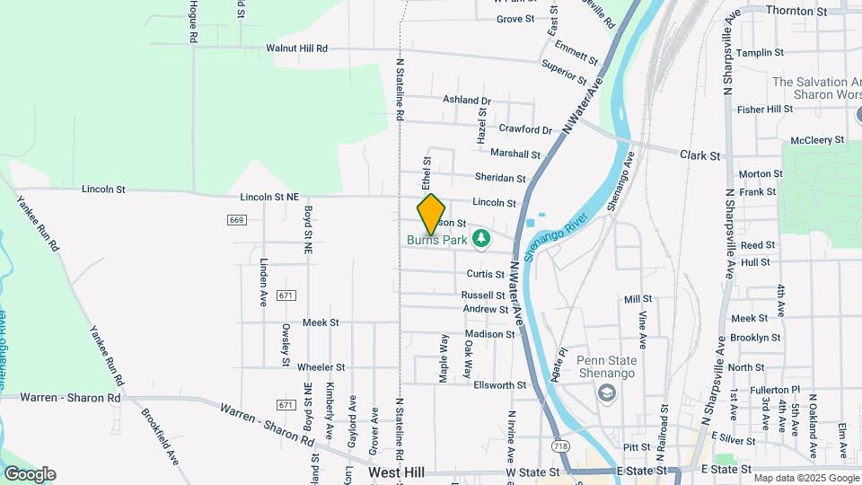 460 Grant St Map and Location Details