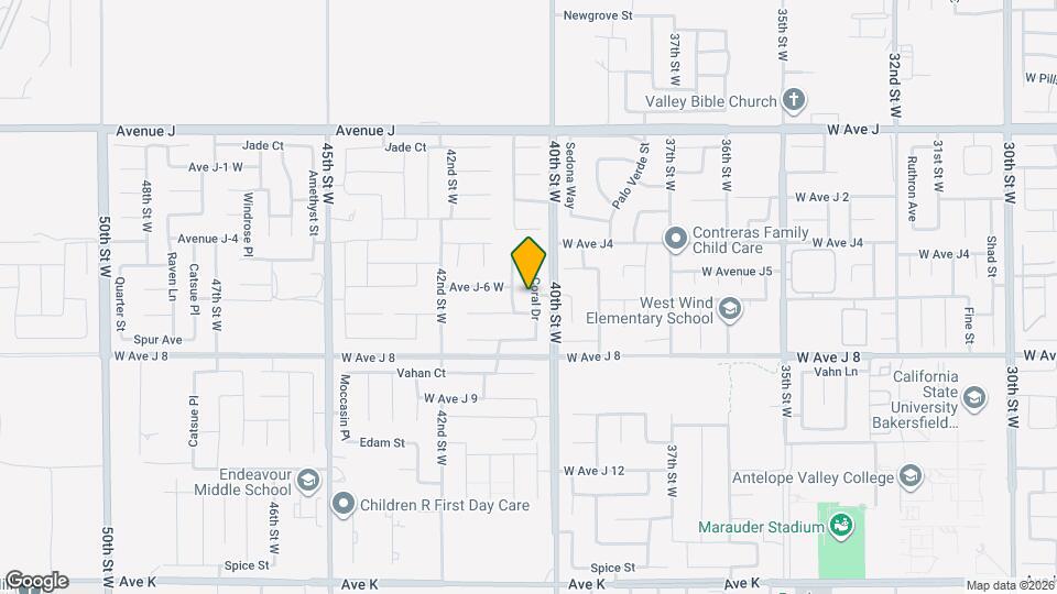 44105 Coral Dr Mapa y Detalles de la Ubicación