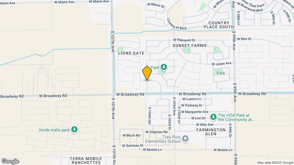 4215 S 104th Ln Map and Location Details