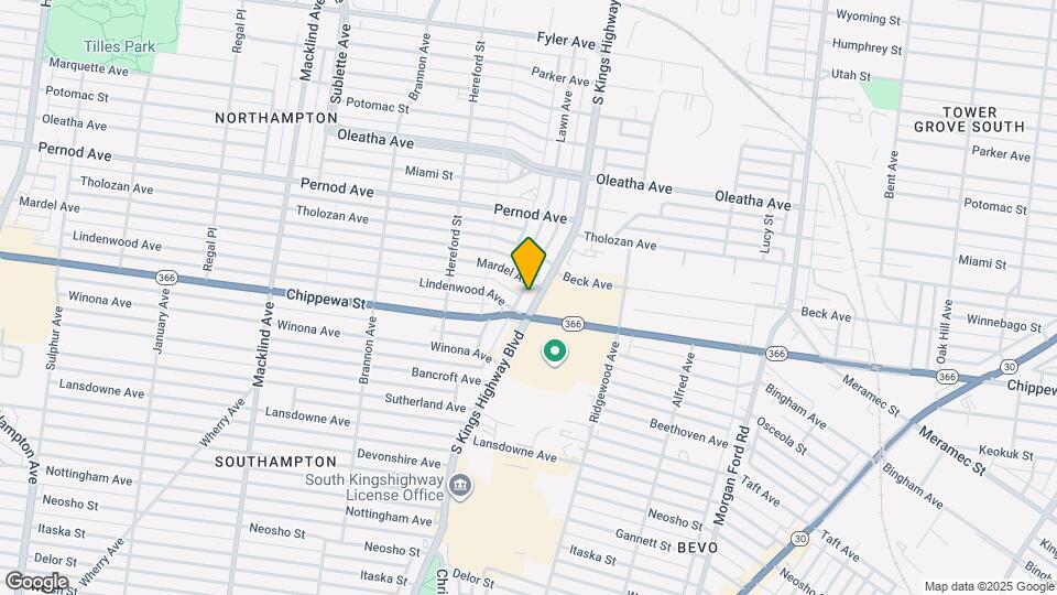 3815 S Kings Highway Blvd Map and Location Details