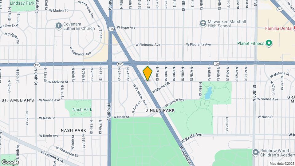7252 W Appleton Ave Map and Location Details