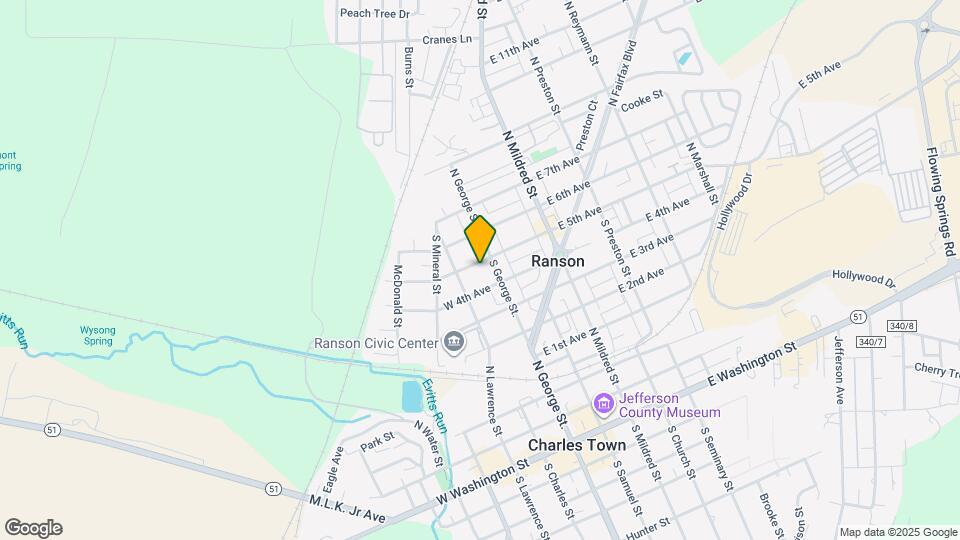 203 W 5th Ave Map and Location Details