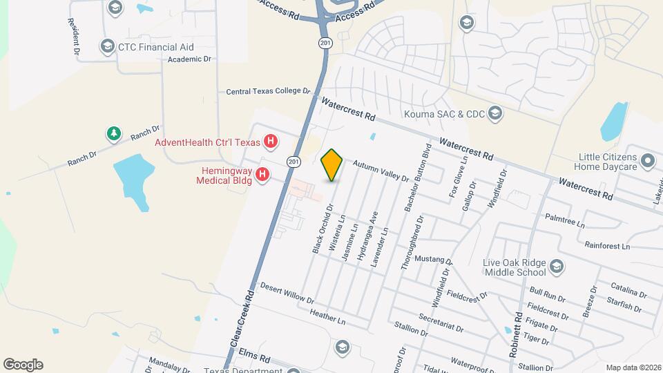 2505 Black Orchid Dr Mapa y Detalles de la Ubicación