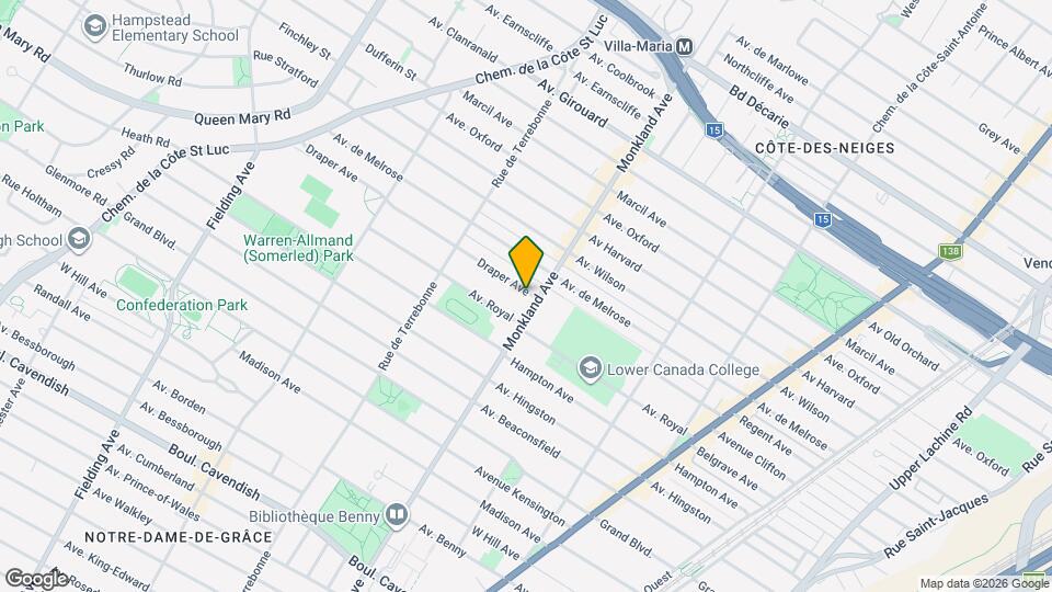 5855-5875 De Monkland Av Map and Location Details