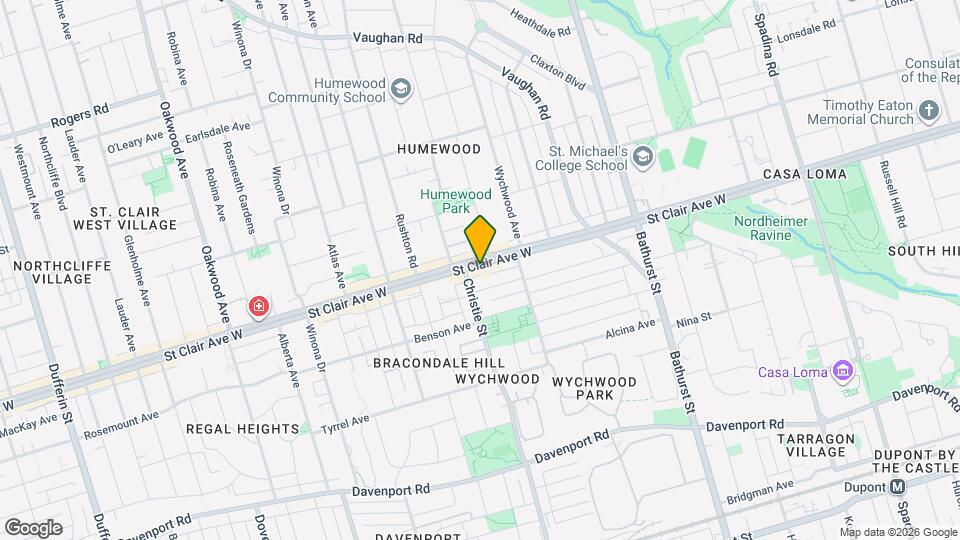 669 St Clair Ave W Map and Location Details