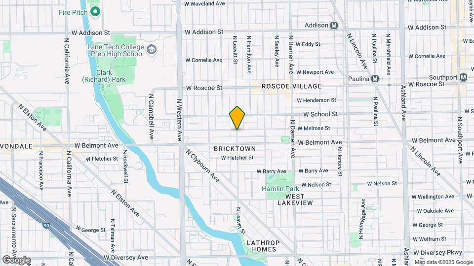 3221 N Leavitt St Map and Location Details