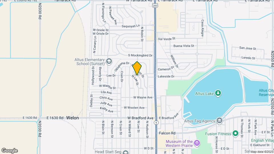 1724 N Lee St Map and Location Details