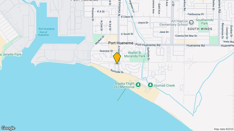 386 E Surfside Dr Map and Location Details
