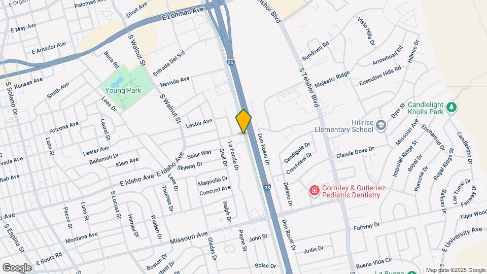 1202 S Triviz Dr Map and Location Details