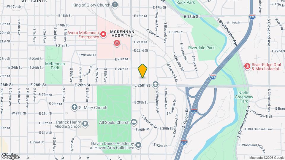 1736 S Sherman Ave Map and Location Details