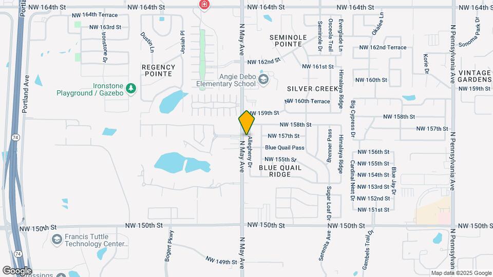 15709 Allegheny Dr Map and Location Details