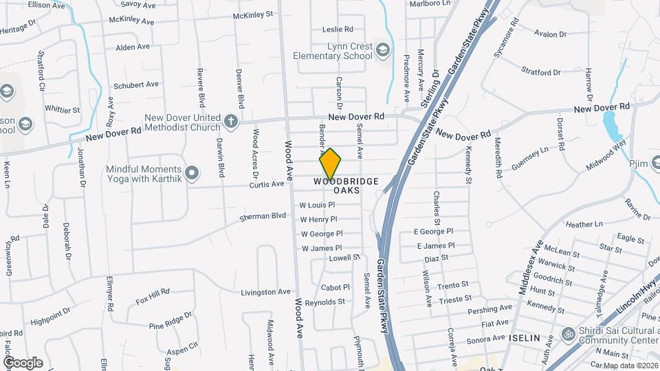 45 W Iselin Pkwy Map and Location Details