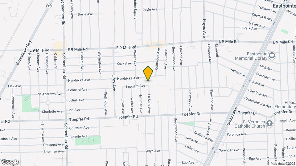 14463 Leonard Ave Map and Location Details