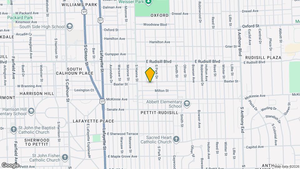 810 Baxter St Mapa y Detalles de la Ubicación