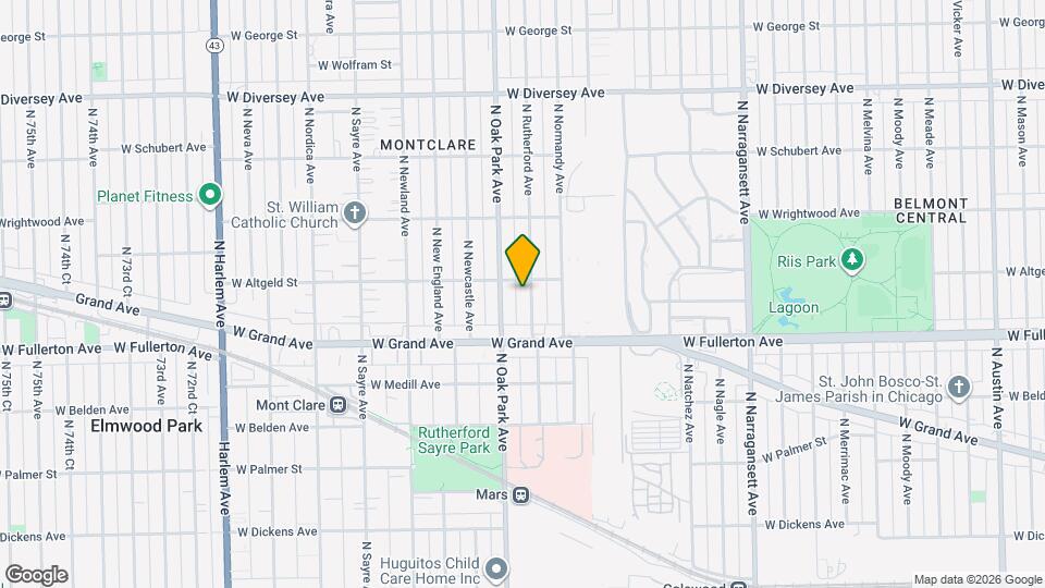 2446 N Rutherford Ave Map and Location Details