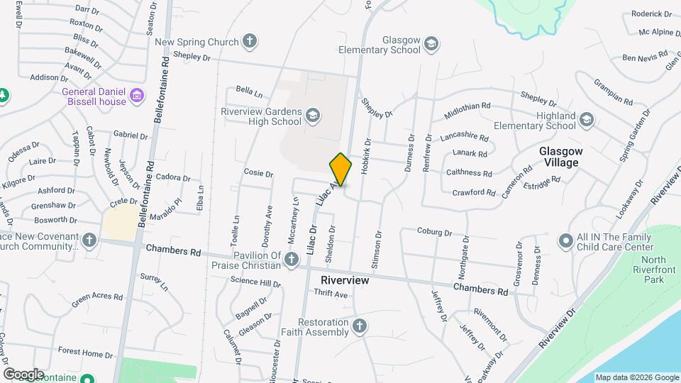 10205 Gourock Dr Map and Location Details
