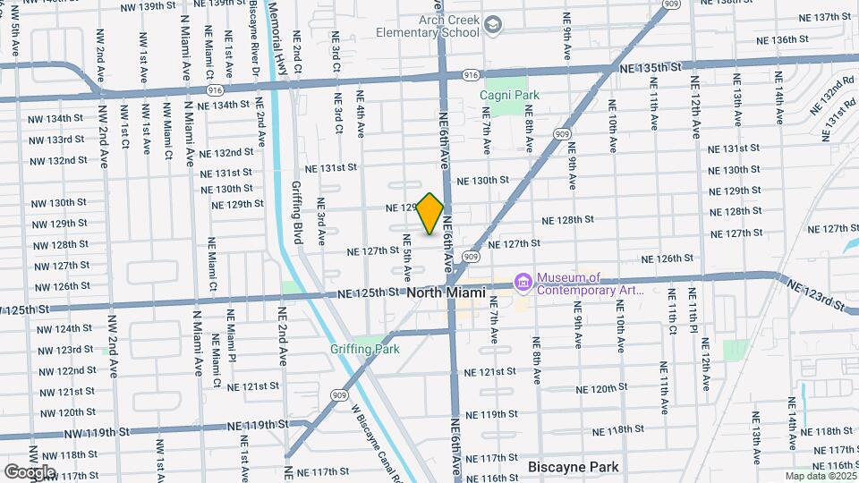 555 NE 127th St Map and Location Details