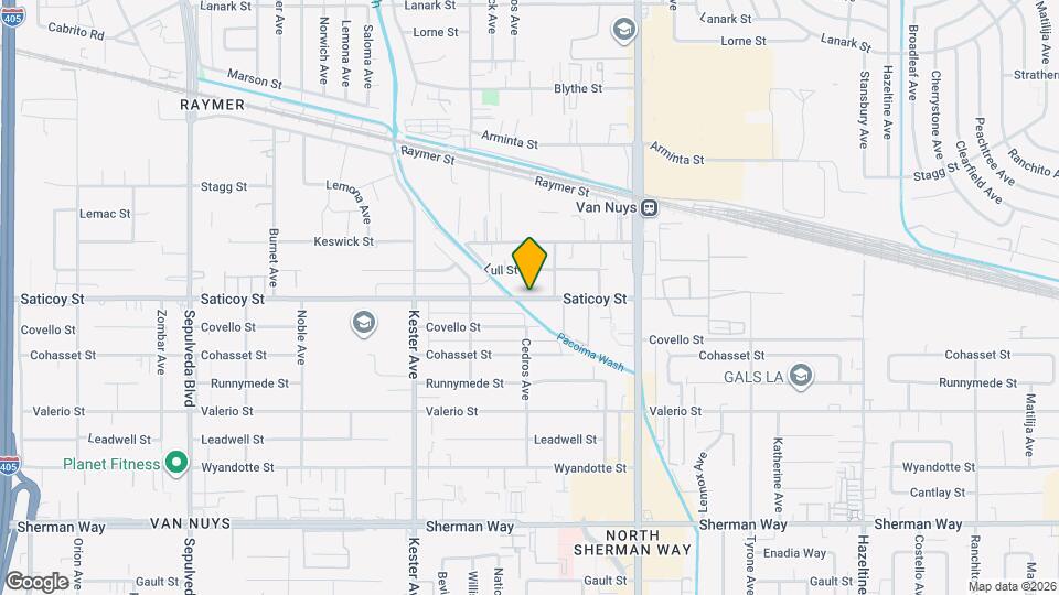 14703-14711 Saticoy St Map and Location Details
